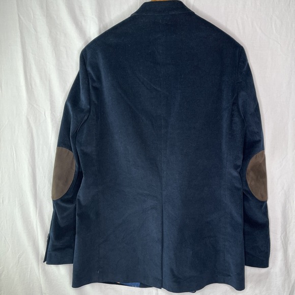 Lauren Ralph Lauren Corduroy Blazer Sports Coat Academia Preppy Elbow Patch 44L - Picture 2 of 7
